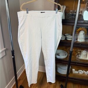 NYDJ Lift Tuck White Skinny Jeans Women’s 18W Plus Size Stretch Denim Pants